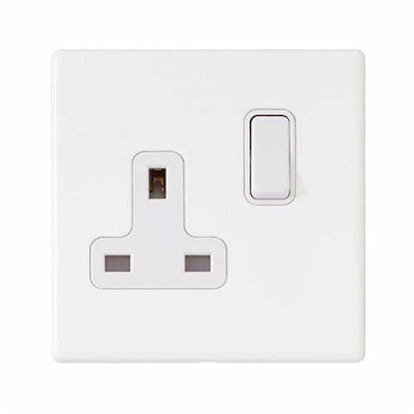 Hamln 7WPCSS1WH-W Socket Switched 1G 13A