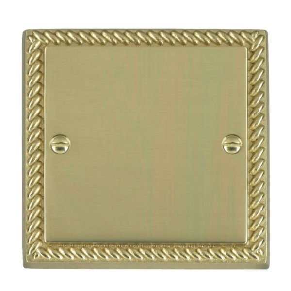 Hamilton 90BPS Cheriton Georgian Polished Brass Single Blank Plate