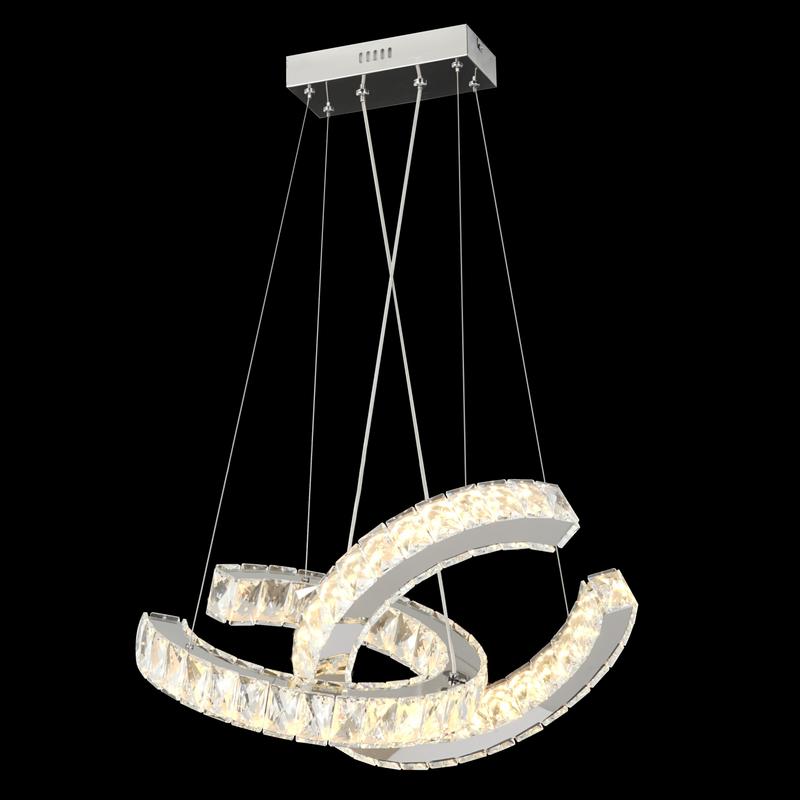 Double Link Pendant Remote Colour Changing LED Chandelier