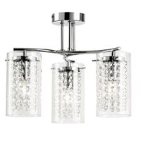 Endon ALDA-3CH Pendant SES 3x40W Chrome