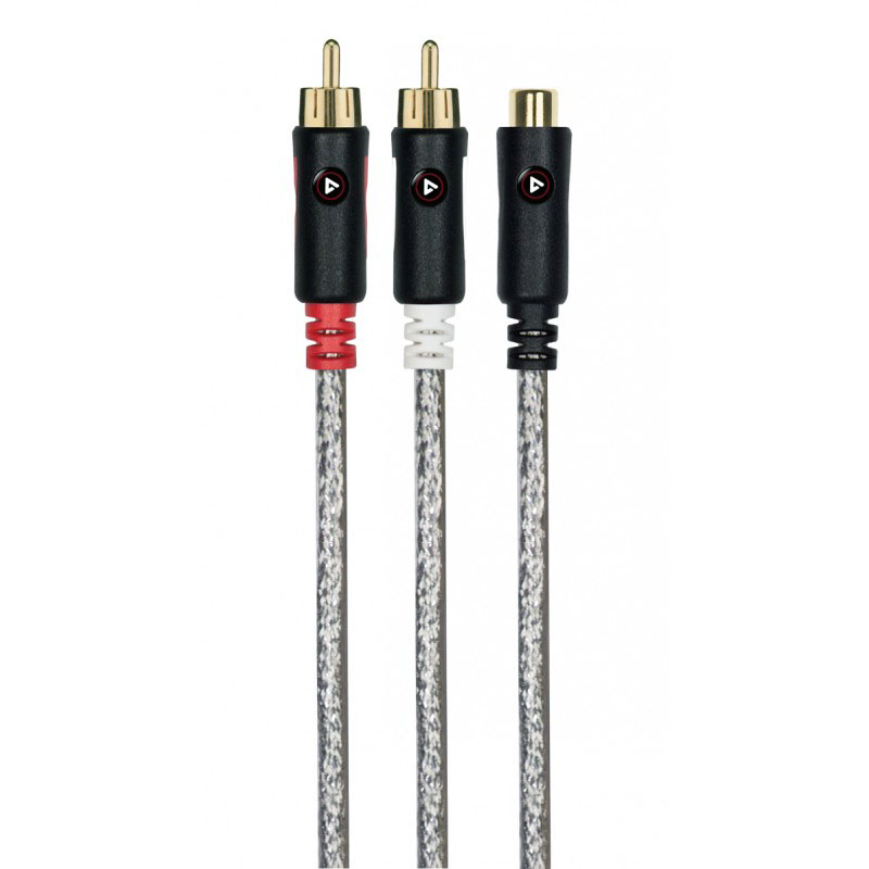 Metra RCA Y Cable-  2 Male to 1 Female 