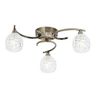 Endon BOYER-3AB Ceiling Light & G9 3x33W