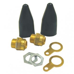 Brass Armoured Industrial Gland Pack 20mm [PK2]