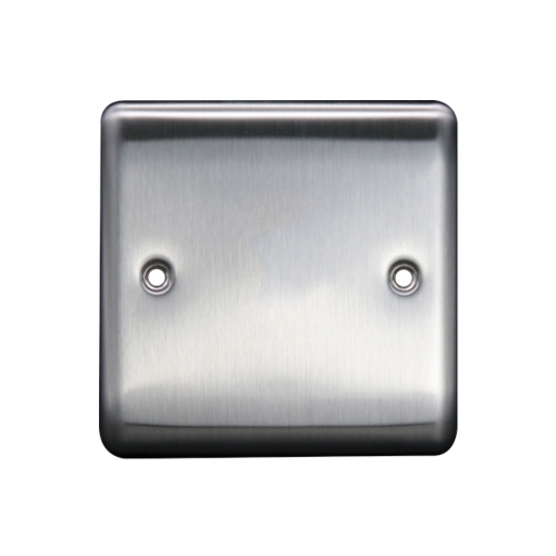 Thrion 1G Blanking Plate [Brushed Chrome/ Grey Insert]