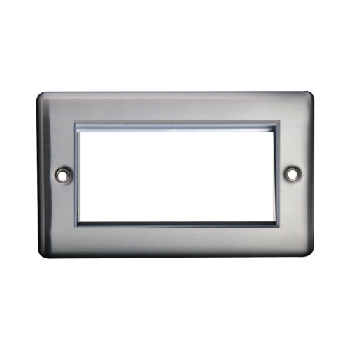 Thrion 4 Module Data Plate [Brushed Chrome/ Grey Insert]