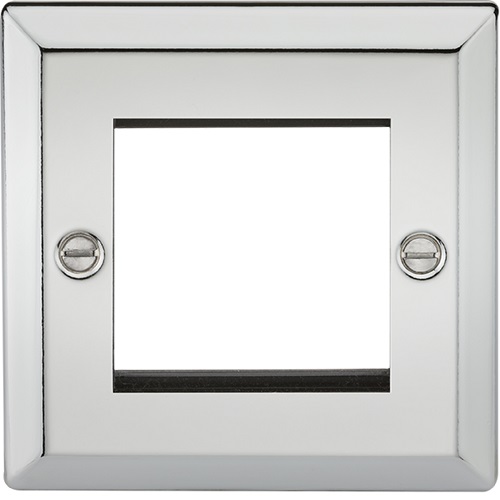 2G Modular Faceplate - Bevelled Edge Polished Chrome