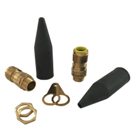 Brass CW Armoured Industrial Gland Pack 20mm [PK2]