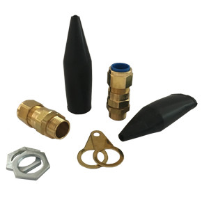 Brass CW Armoured Industrial Gland Pack 32mm [PK2]