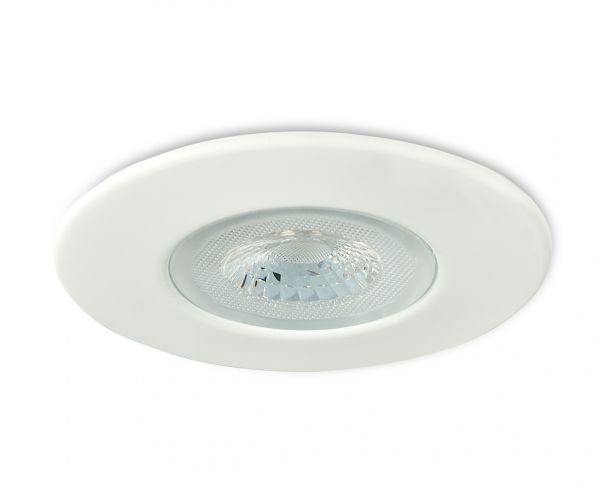 Collingwood H2 Lite Dimmable, fire-rated downlight with bezel & connector