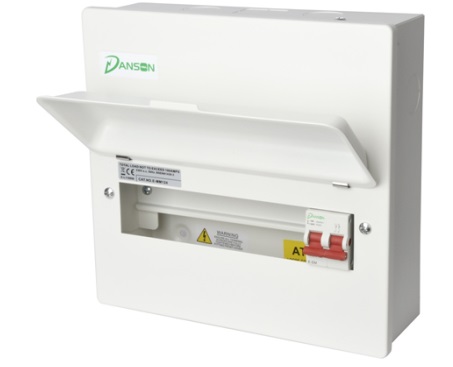 Danson Consumer Unit with Switch Disconnector - 18 Module, 100A Main Switch [16 RCBOs]
