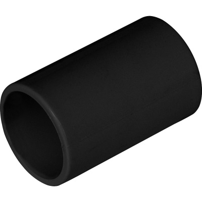 21.5mm Overflow Straight Coupling - Black