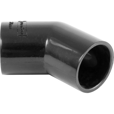 21.5mm Overflow  45/135° Obtuse Bend - Black