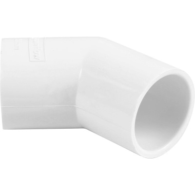 21.5mm Overflow  45/135° Obtuse Bend - White