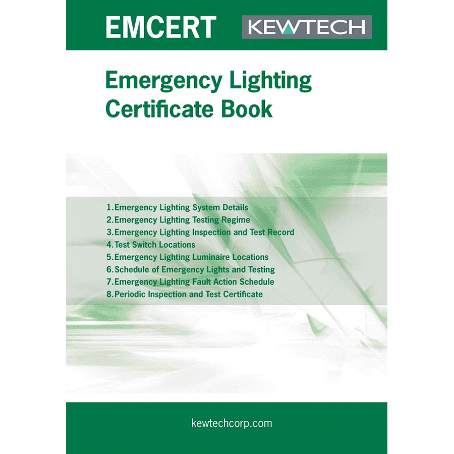 KEWTECH Emergency Lighting Certification Book 