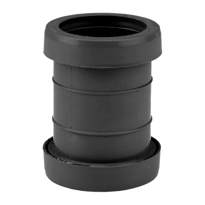 32mm PushFit Wastewater Straight Coupling - Black