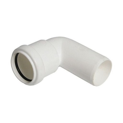 40mm PushFit Wastewater 90° Swivel Bend- White