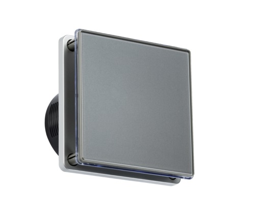 Knightsbridge 4" LED Backlit Extractor Fan with Overrun Timer [Grey]