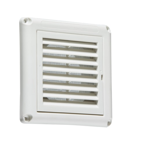 100MM/4" Extractor Fan Grille with Fly Screen - White