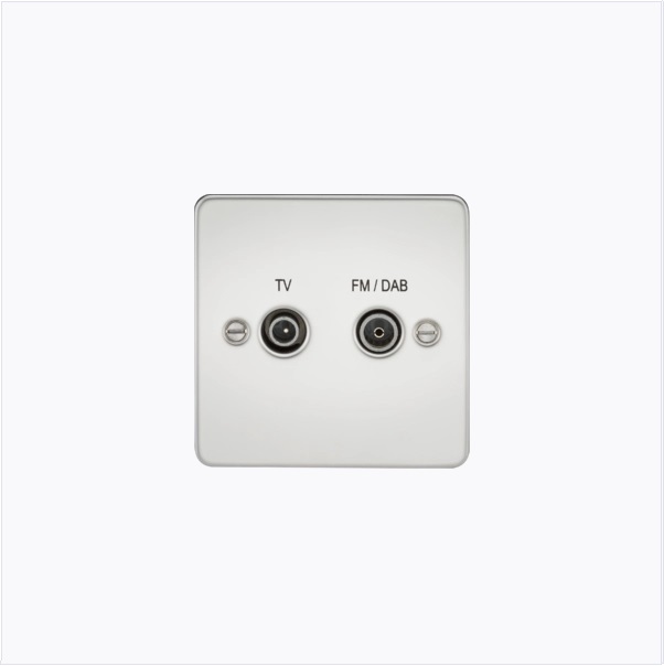 K/Bridge FP0160PC TV FM/DAB Socket 