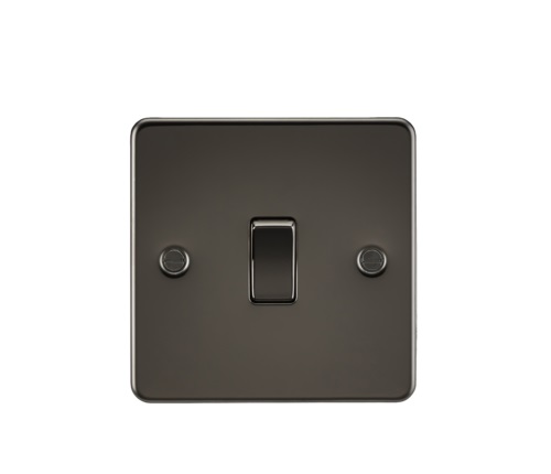 Flat Plate 10AX 1G Intermediate Switch - Gunmetal