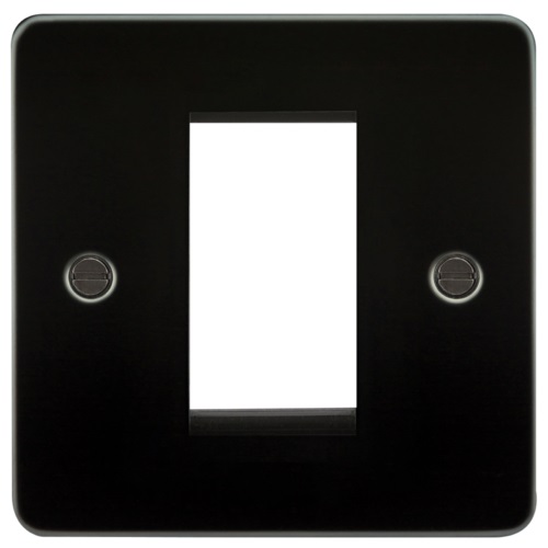 Flat Plate 1G Modular Faceplate - Gunmetal