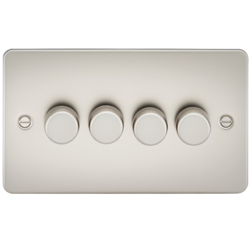 Flat Plate 4G 2 way 10-200W (5-150W LED) trailing edge dimmer - Pearl