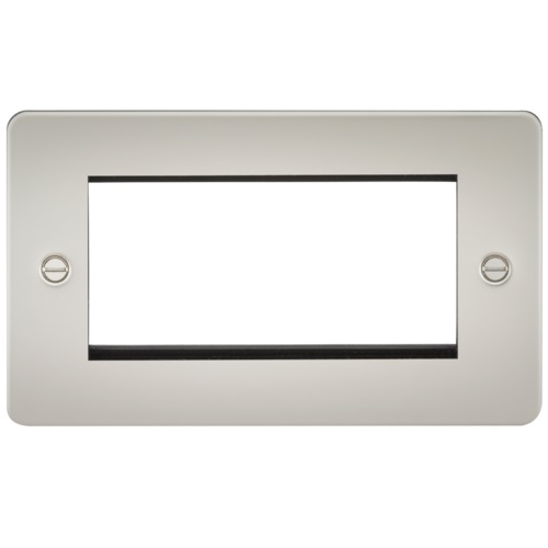 Flat Plate 4G modular faceplate - pearl
