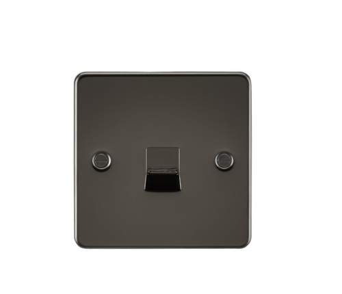 Flat Plate Telephone master socket - gunmetal