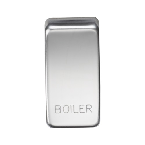 Switch cover "marked BOILER" - polished chrome