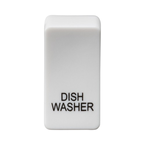 Switch cover marked DISHWASHER - white
