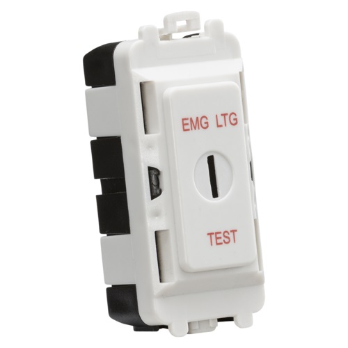 20AX 2 way SP key module (marked EMG LTG TEST) - white
