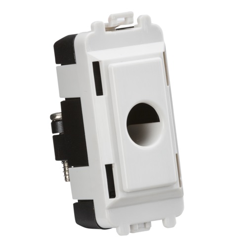 Flex outlet module (up to 10mm) - white