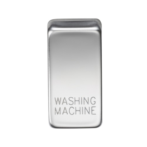 Switch cover "marked WASHING MACHINE" - polished chrome