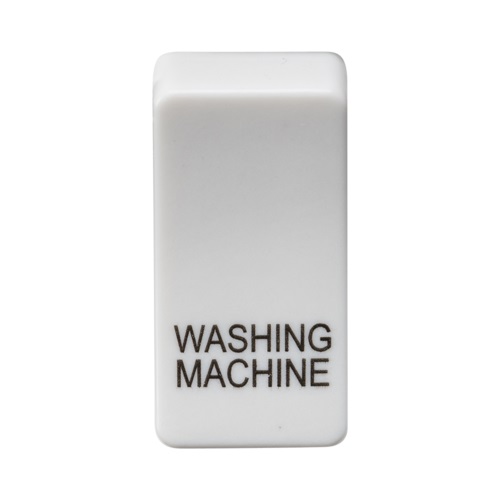 Switch cover marked WASHING MACHINE - white