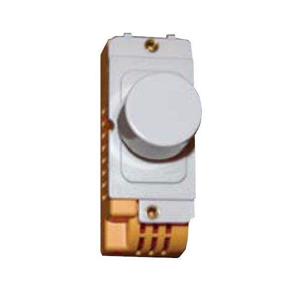 Hamilton Grid-IT 6A 2 Way Push On/Off Switch Module + Knob [White/White]