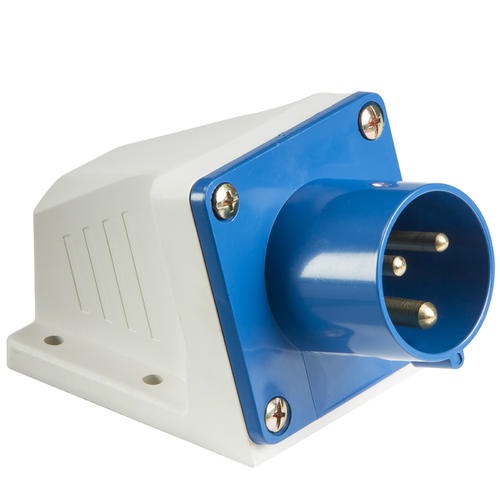 Blue 240V IP44 16A Appliance Inlet