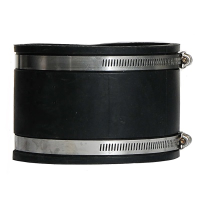 4” Cast Iron to 4" Underground Plastic Rubber Flexible Adaptor