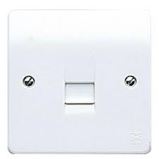 MK K422WHI Socket 1Gang Tel Master