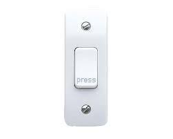 MK K4848PWHI Switch Architrave Press10A