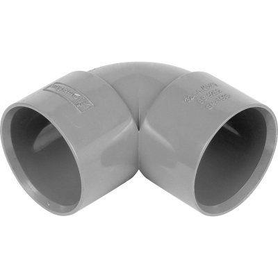 32mm PVC Wastewater  90° Knuckle Bend - Grey