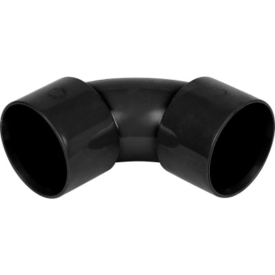 50mm PVC Wastewater  92½° Swept Bend - Black
