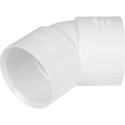 40mm Solvent Weld 45/135° Obtuse Bend [White]