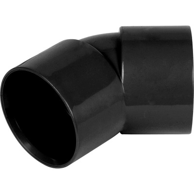 50mm PVC Wastewater  45/135° Obtuse Bend - Black