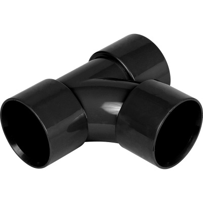 32mm PVC Wastewater  92½° Swept Tee - Black