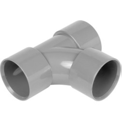 32mm PVC Wastewater  92½° Swept Tee - Grey