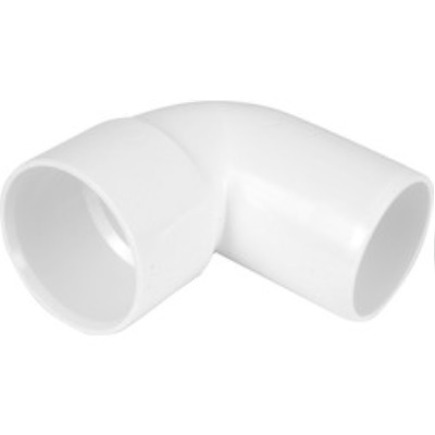 32mm PVC Wastewater  90° Spigot Bend - White
