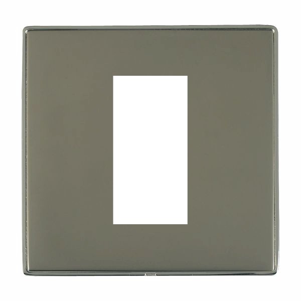 Hamln LDEURO1BK-BK Single Frontplate