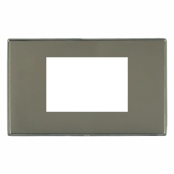 Hamln LDEURO3BK-BK Single Frontplate