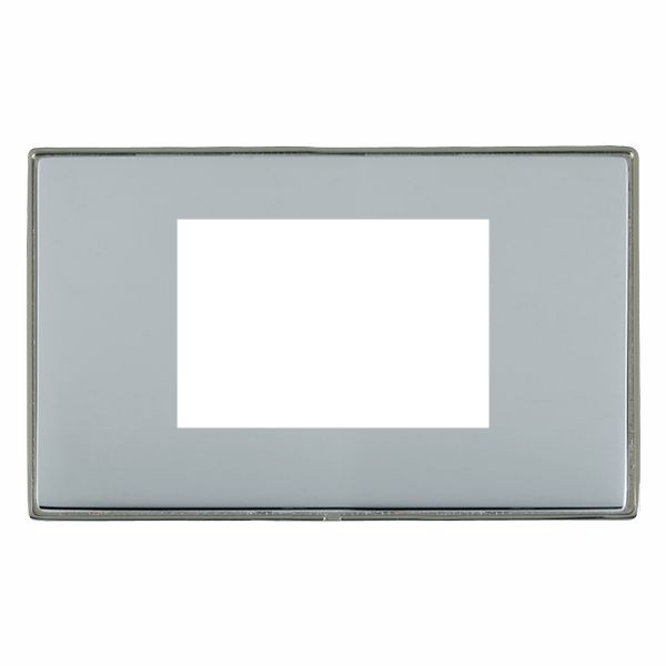 Hamln LDEURO3BK-BS Single Frontplate