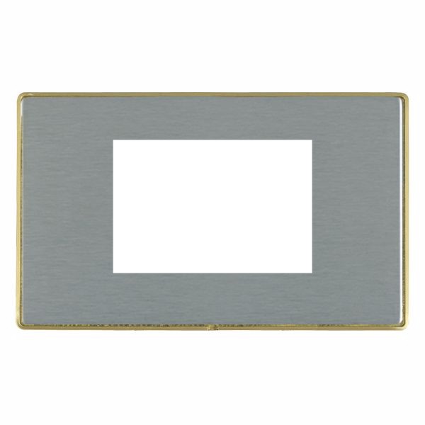 Hamln LDEURO3SB-SS Single Frontplate